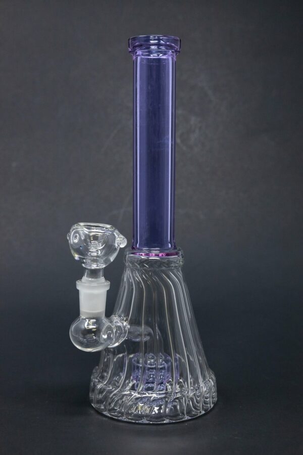 Shop 10" Purple Twisted Base Bong in australian