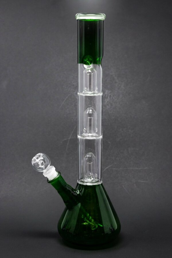 Shop 14" Neon Triple Percolator Neon Bong w/ Ice Catcher in australian
