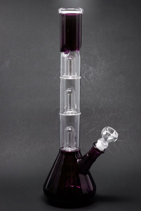 Shop 14" Neon Triple Percolator Neon Bong w/ Ice Catcher in australian