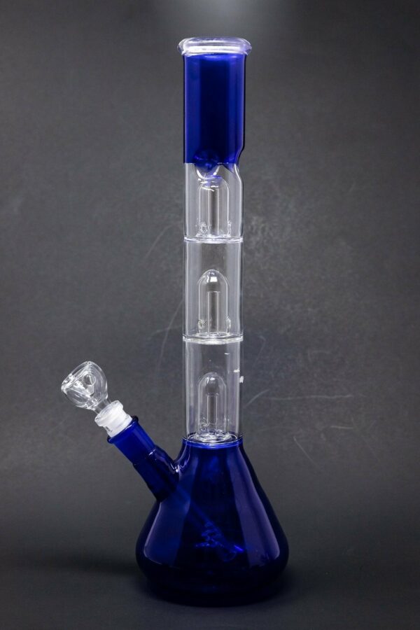 Shop 14" Neon Triple Percolator Neon Bong w/ Ice Catcher in australian