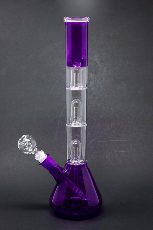 Shop 14" Neon Triple Percolator Neon Bong w/ Ice Catcher in australian