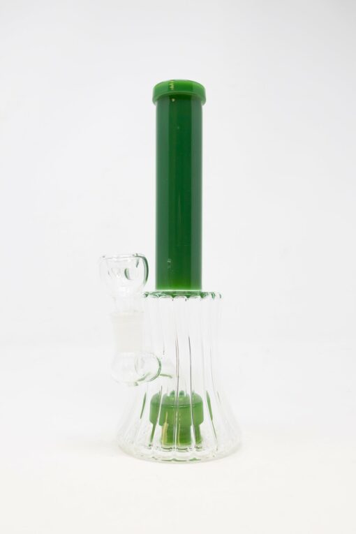 Shop 8.5" Green Twisted Base Skinny Neck Bong in australian