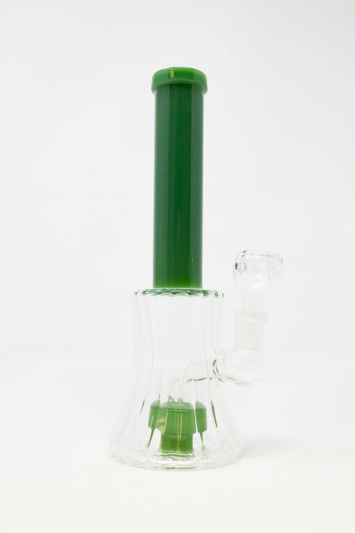 Shop 8.5" Green Twisted Base Skinny Neck Bong in australian