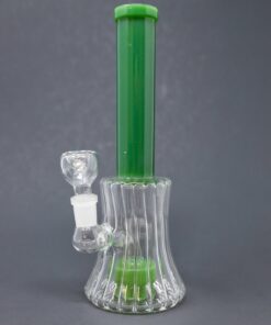 Shop 8.5" Green Twisted Base Skinny Neck Bong in australian