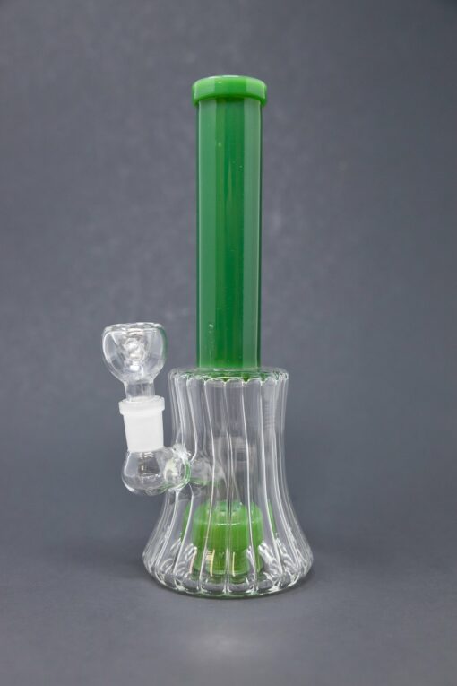 Shop 8.5" Green Twisted Base Skinny Neck Bong in australian