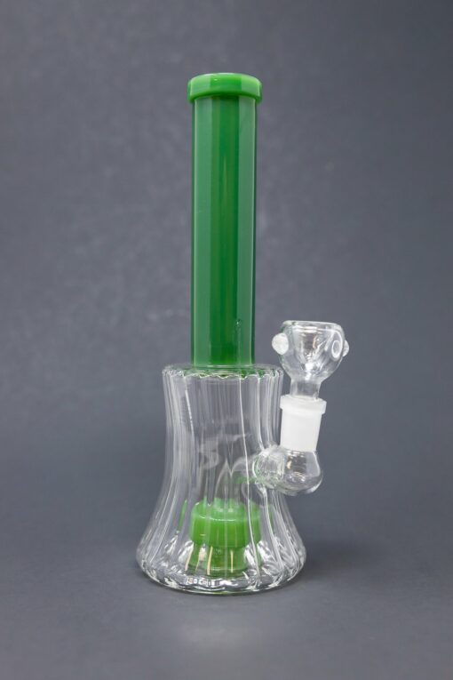 Shop 8.5" Green Twisted Base Skinny Neck Bong in australian