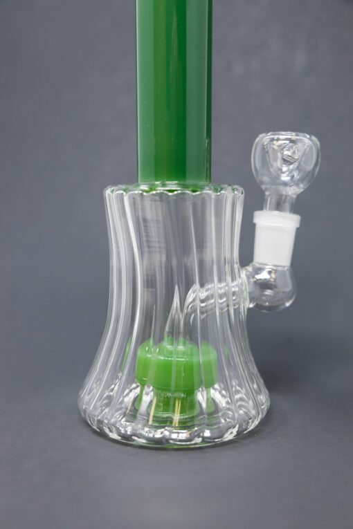Shop 8.5" Green Twisted Base Skinny Neck Bong in australian
