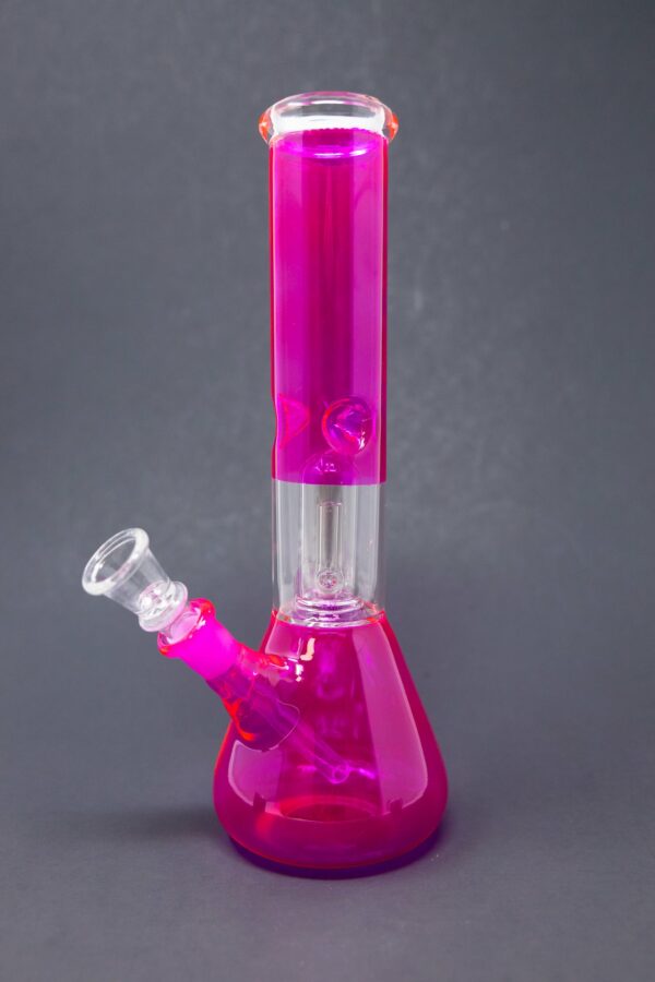 Shop 10" Neon Pink Single Percolator Bong in australian