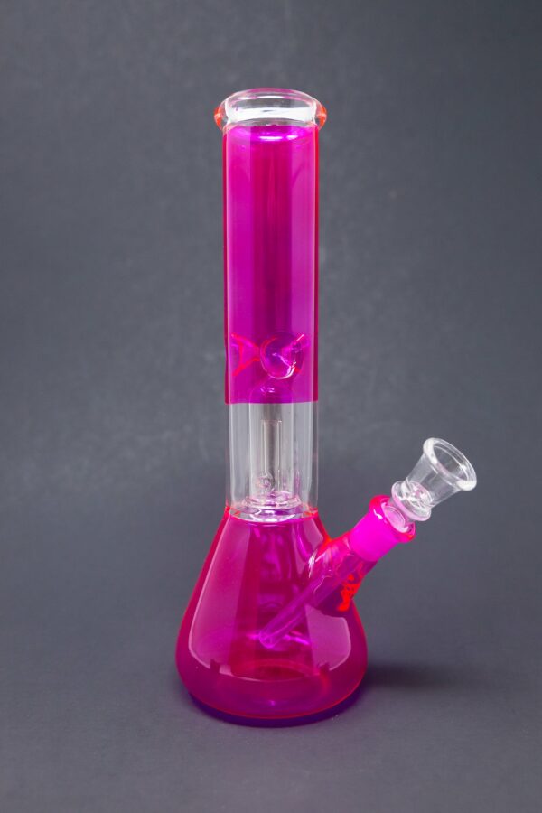 Shop 10" Neon Pink Single Percolator Bong in australian