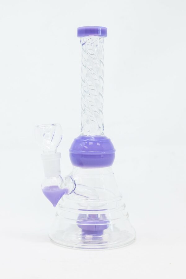 Shop 8" Slime Purple Twisted Neck Bong in australian