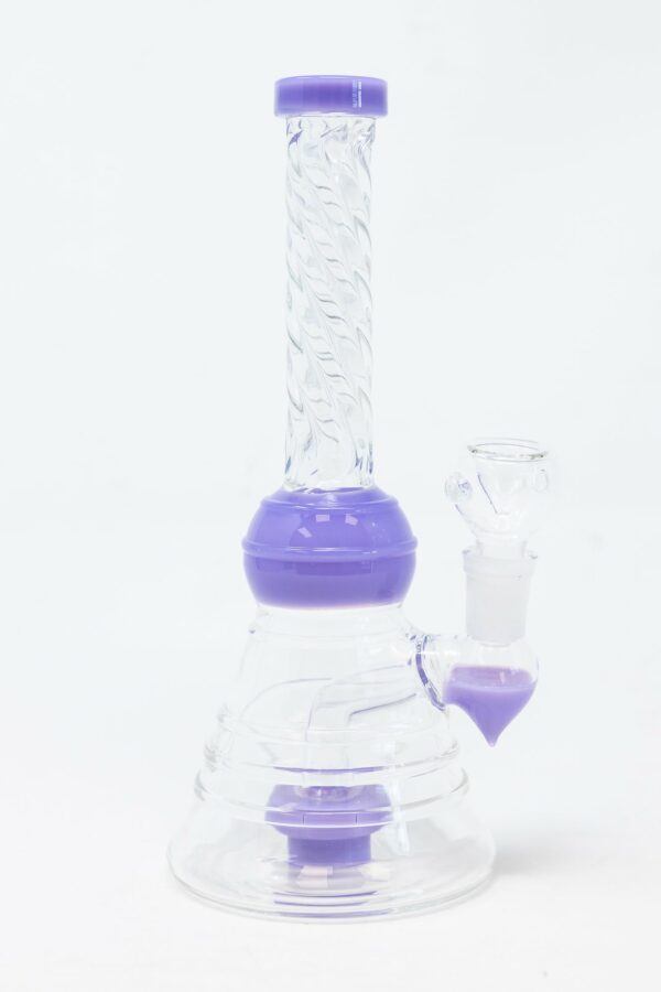 Shop 8" Slime Purple Twisted Neck Bong in australian