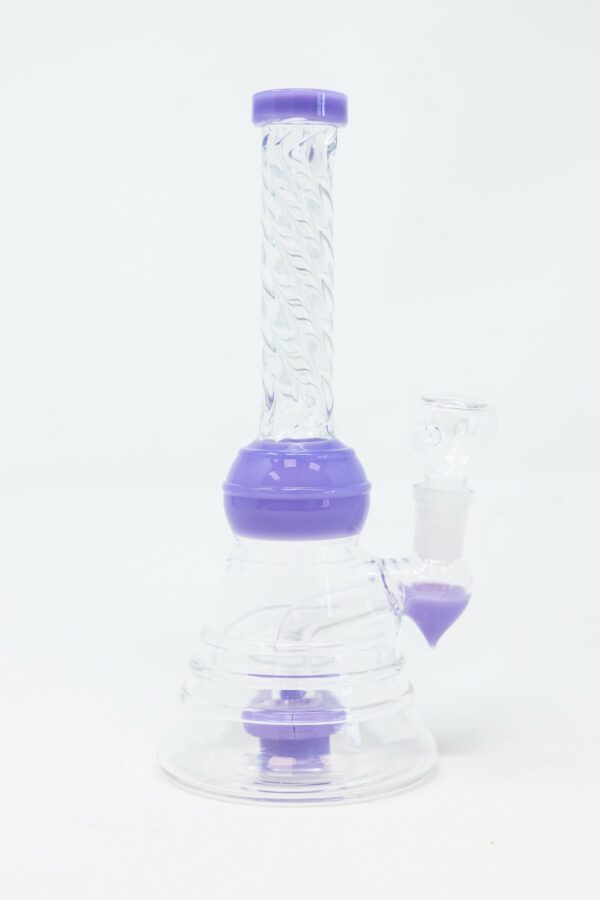 Shop 8" Slime Purple Twisted Neck Bong in australian