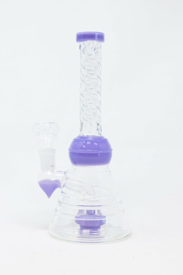 Shop 8" Slime Purple Twisted Neck Bong in australian