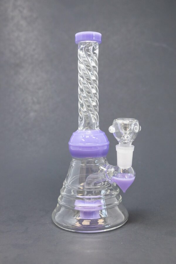 Shop 8" Slime Purple Twisted Neck Bong in australian