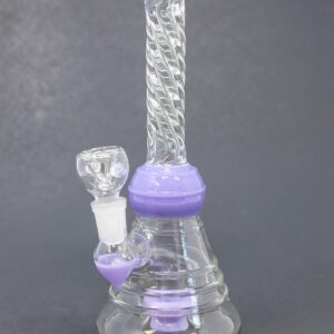 Shop 8" Slime Purple Twisted Neck Bong in australian