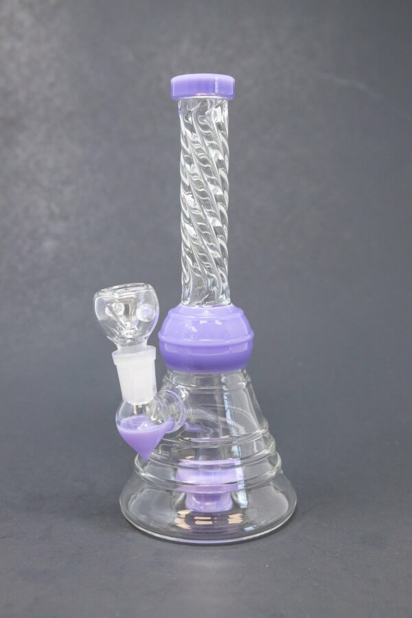 Shop 8" Slime Purple Twisted Neck Bong in australian