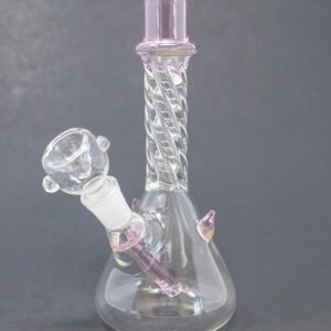 Shop 7" Pink Twisted Devil Bong in australian
