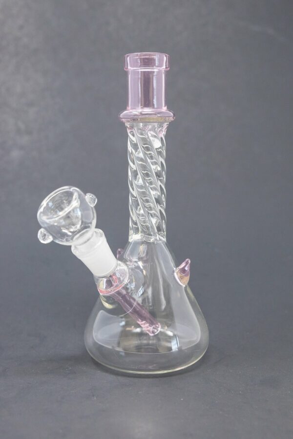 Shop 7" Pink Twisted Devil Bong in australian