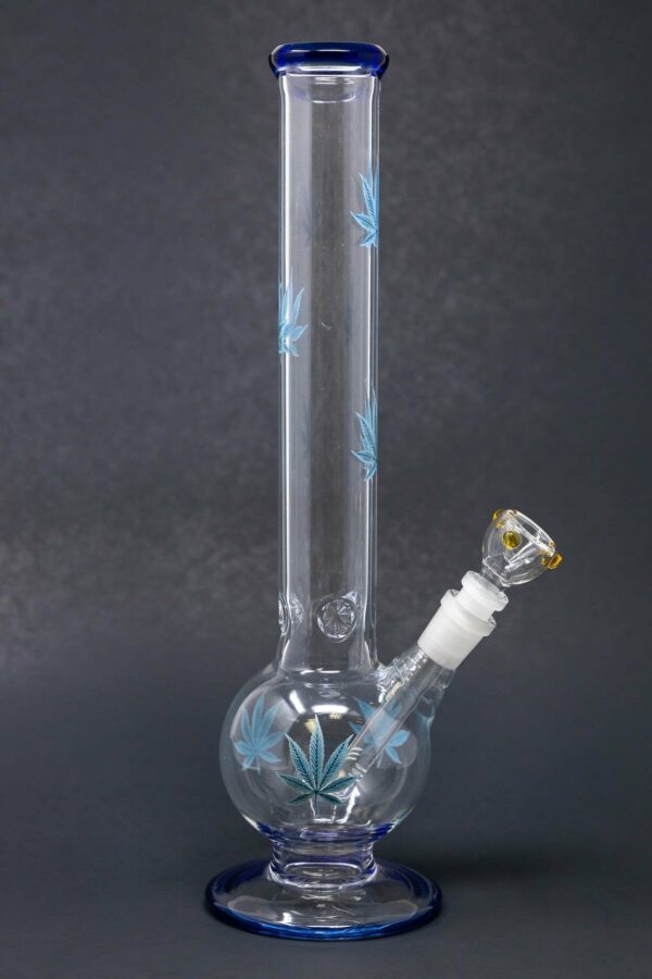 Shop 14" Blue Leaf Bubble Bottom w/ Ice Catcher in australian