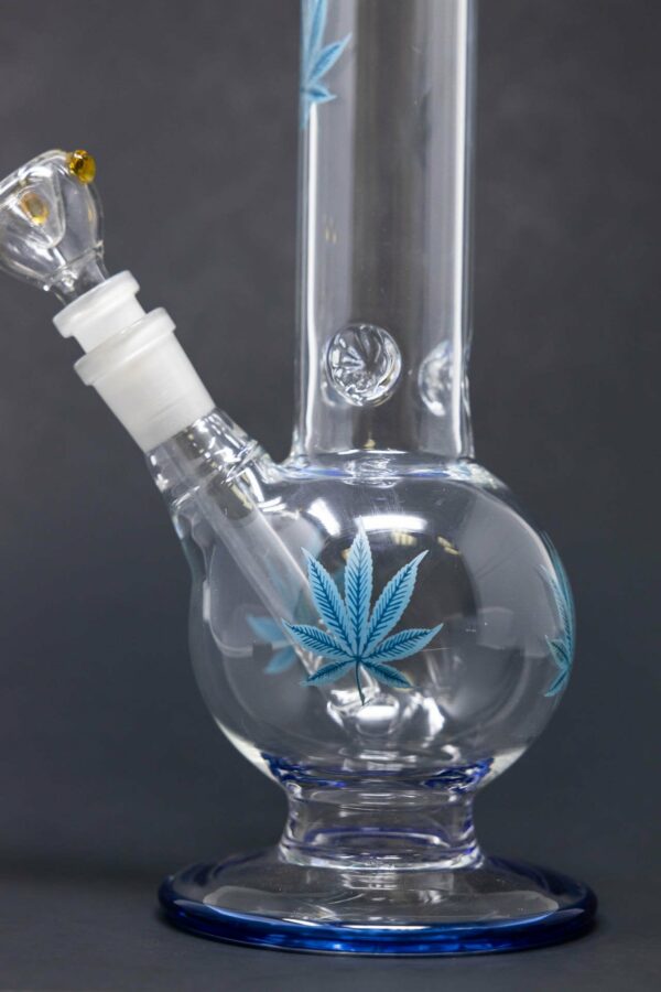 Shop 14" Blue Leaf Bubble Bottom w/ Ice Catcher in australian