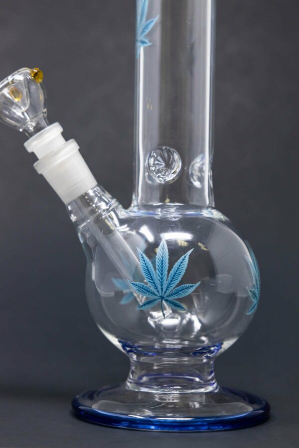 Shop 14" Blue Leaf Bubble Bottom w/ Ice Catcher in australian