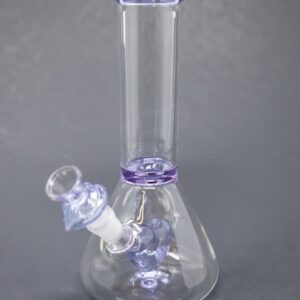 Shop 8" Purple Heart Beaker Bong in australian