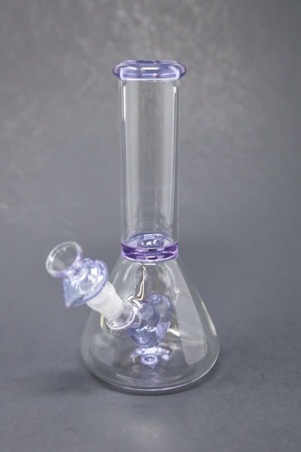 Shop 8" Purple Heart Beaker Bong in australian