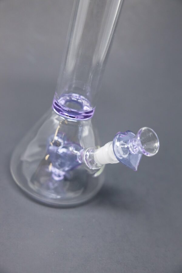 Shop 8" Purple Heart Beaker Bong in australian
