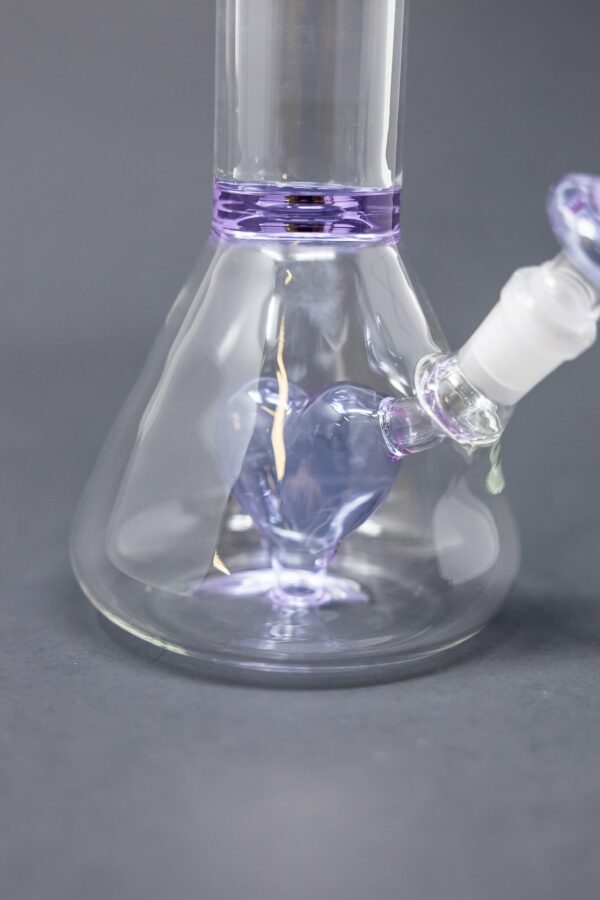 Shop 8" Purple Heart Beaker Bong in australian