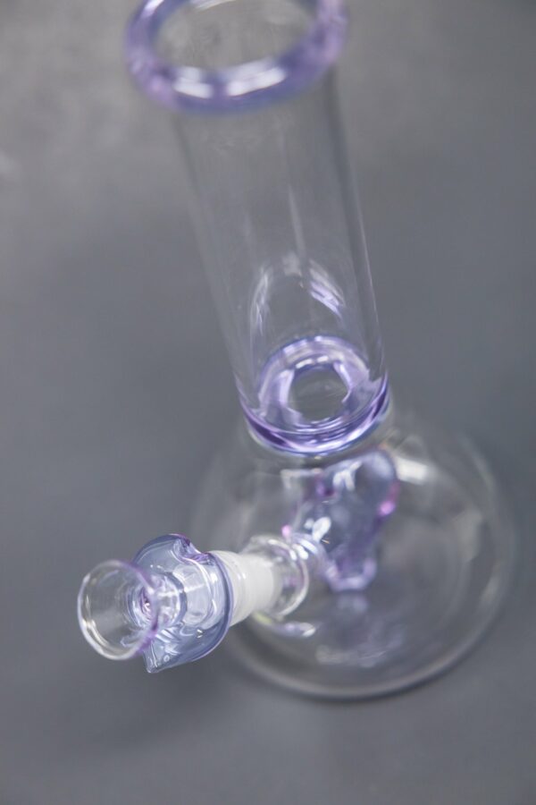 Shop 8" Purple Heart Beaker Bong in australian