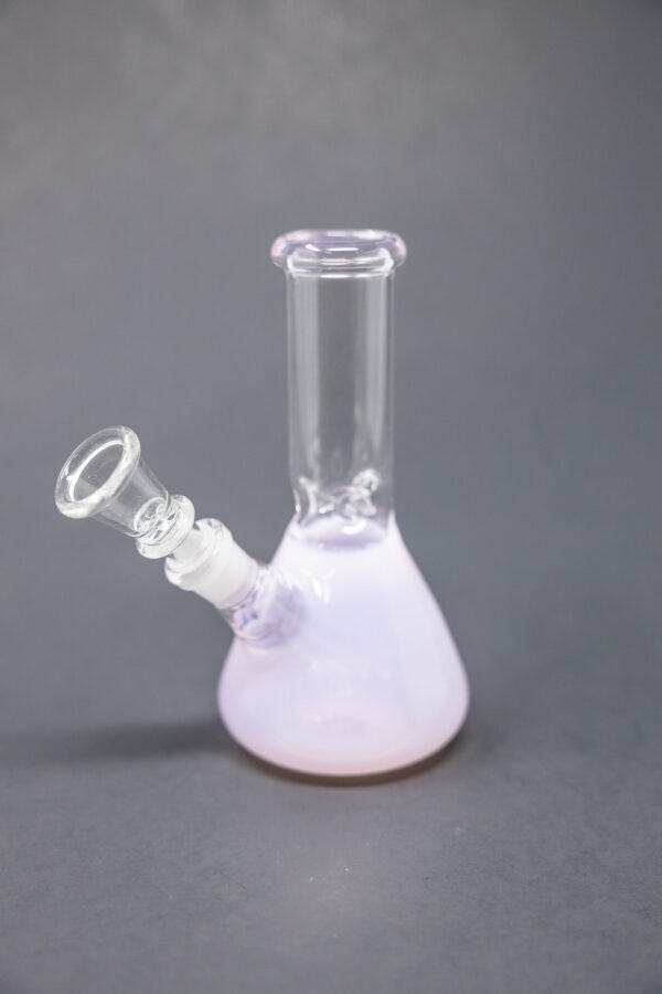 Shop 6" Pink Iridescent Beaker Bong w/ Ice Catcher in australian