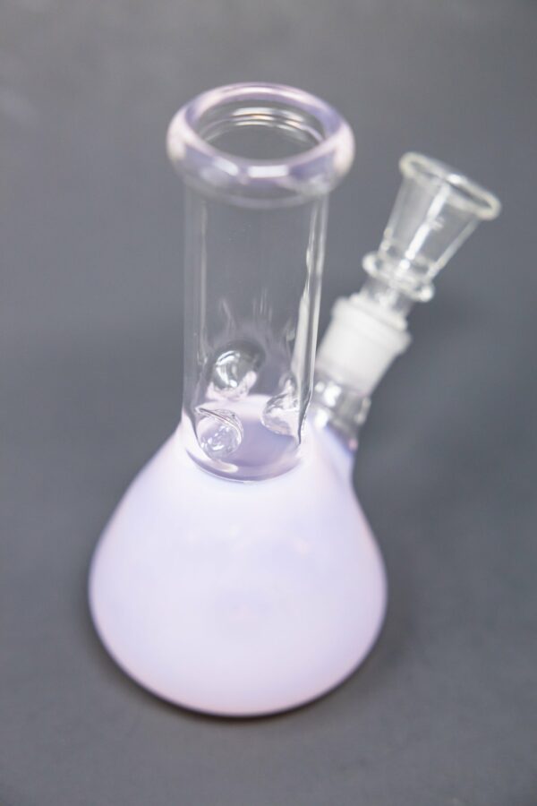 Shop 6" Pink Iridescent Beaker Bong w/ Ice Catcher in australian