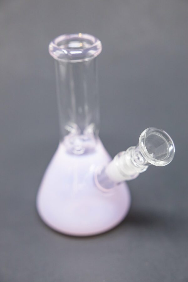 Shop 6" Pink Iridescent Beaker Bong w/ Ice Catcher in australian