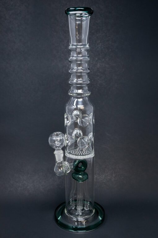 Shop 16" Dark Green Jellyfish Honeycomb Bong in australian