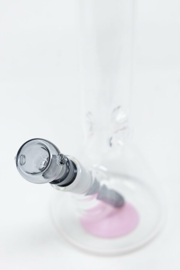 Shop 10" Milky Pink Middle Accent Beaker Bong in australian