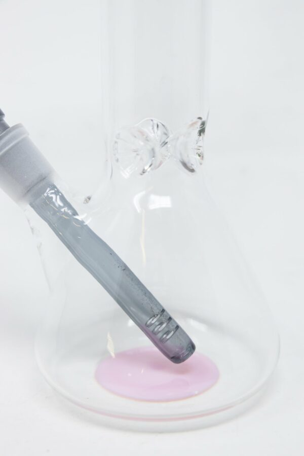 Shop 10" Milky Pink Middle Accent Beaker Bong in australian