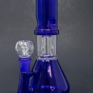 Shop 8" Purple Side Joint Beaker w/ Percolator & Ice Catcher in australian