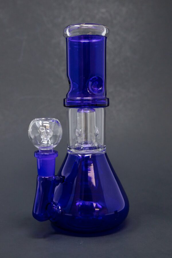 Shop 8" Purple Side Joint Beaker w/ Percolator & Ice Catcher in australian