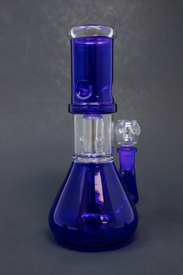 Shop 8" Purple Side Joint Beaker w/ Percolator & Ice Catcher in australian