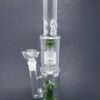 Shop 15" Green Double Percolator Bong w/ Ice Catcher in australian