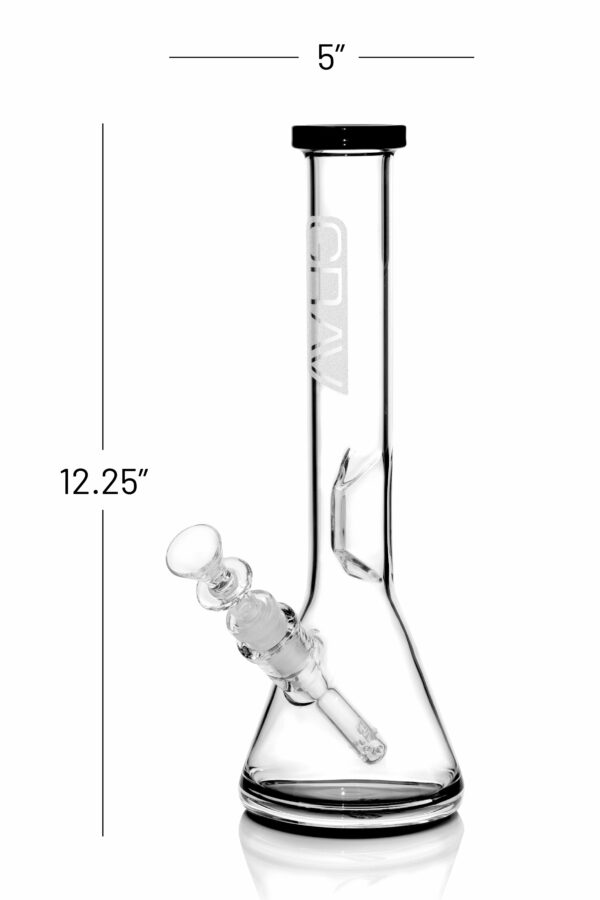 Shop GRAV® Medium, Black Accent Beaker Base Water Pipe in australian