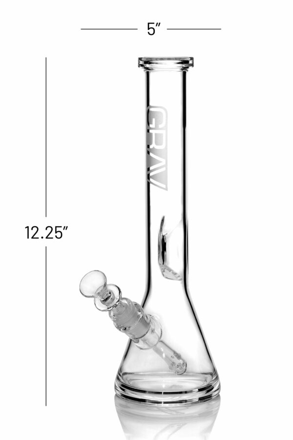 Shop GRAV® Medium, Clear Beaker Base Water Pipe in australian