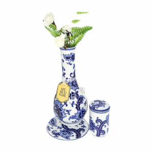 Shop My Bud Vase "Joy" Porcelain Bong Set with Stash Container & Coaster in australian