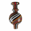 Shop Multi-Color Spiral Ball Carb Cap for Dabbers in australian