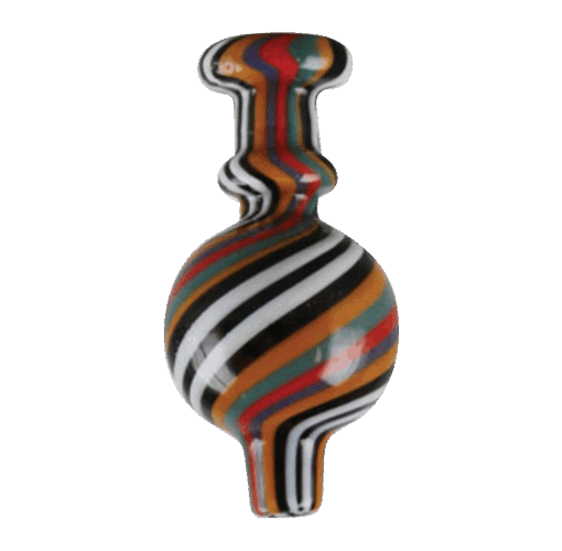 Shop Multi-Color Spiral Ball Carb Cap for Dabbers in australian