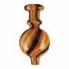 Shop Multi-Color Spiral Ball Carb Cap for Dabbers in australian