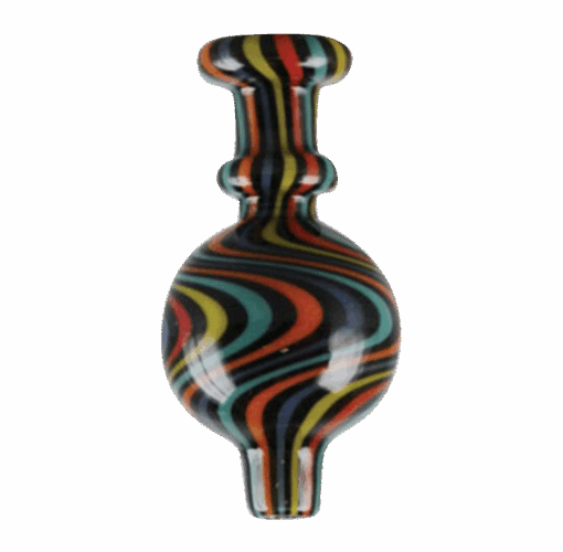 Shop Multi-Color Spiral Ball Carb Cap for Dabbers in australian