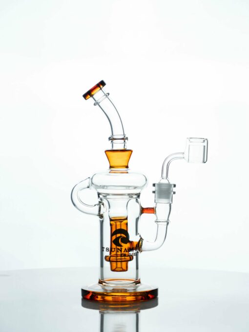 Shop Tsunami 10″ Showerhead Recycler Glass Dab Rig Water Pipe in australian
