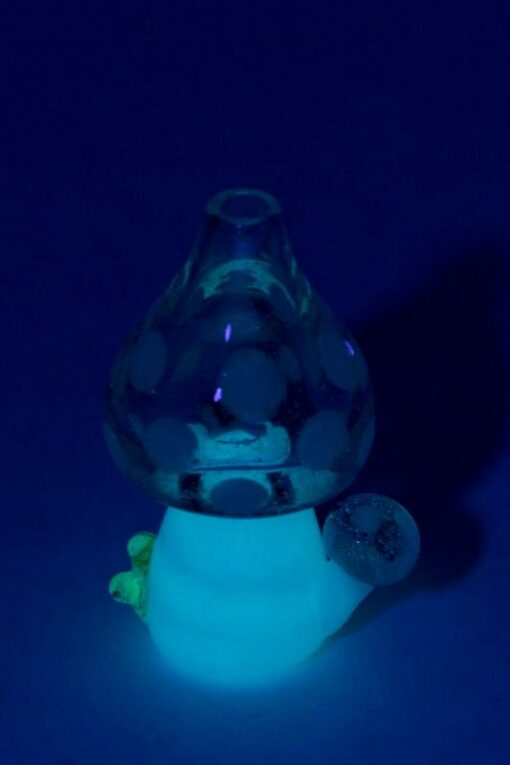 Shop Empire Glassworks Siriusly Shrooms Puffco Peak Glass Bubble Cap in australian