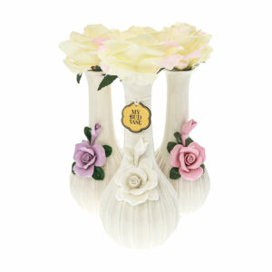 Shop My Bud Vase "Rose" Porcelain Bong - Vintage Elegance in Pink/Ivory in australian